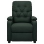 Sillón de masaje de tela verde oscuro