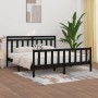 Solid black pine wood bed frame 200x200 cm by vidaXL, Beds and slatted bases - Ref: Foro24-3107052, Price: 206,53 €, Discount: %