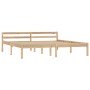 Estructura de cama sin colchón madera maciza de pino 160x200 cm