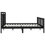Solid black pine wood bed frame 200x200 cm by vidaXL, Beds and slatted bases - Ref: Foro24-3107052, Price: 206,53 €, Discount: %