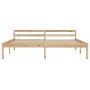 Estructura de cama sin colchón madera maciza de pino 160x200 cm