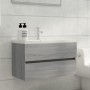 Mueble de baño con lavabo madera contrachapada gris Sonoma de vidaXL, Tocadores de baño - Ref: Foro24-3120346, Precio: 256,14 €