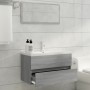 Mueble de baño con lavabo madera contrachapada gris Sonoma de vidaXL, Tocadores de baño - Ref: Foro24-3120346, Precio: 256,14 €