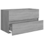Mueble de baño con lavabo madera contrachapada gris Sonoma de vidaXL, Tocadores de baño - Ref: Foro24-3120346, Precio: 256,14 €