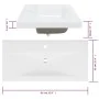 Badezimmerschrank aus geräuchertem Eichensperrholz mit Waschbecken von vidaXL, Badezimmerwaschtische - Ref: Foro24-3120345, P...