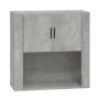 Wandschrank aus betongrauem Sperrholz, 80 x 33 x 80 cm von vidaXL, Sideboards - Ref: Foro24-816588, Preis: 82,05 €, Rabatt: %