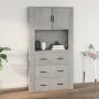 Wandschrank aus betongrauem Sperrholz, 80 x 33 x 80 cm von vidaXL, Sideboards - Ref: Foro24-816588, Preis: 80,60 €, Rabatt: %