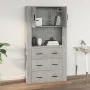 Wandschrank aus betongrauem Sperrholz, 80 x 33 x 80 cm von vidaXL, Sideboards - Ref: Foro24-816588, Preis: 80,60 €, Rabatt: %