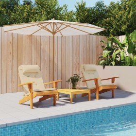 Cojines para silla Adirondack 2 uds tela Oxford beige Cojines para silla Adirondack 2 uds tela Oxford beige