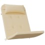 Cojines para silla Adirondack 2 uds tela Oxford beige