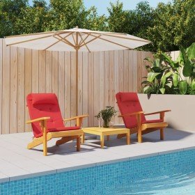 Cojines para silla Adirondack 2 uds tela Oxford rojo Cojines para silla Adirondack 2 uds tela Oxford rojo