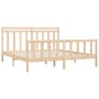 Estructura de cama de madera maciza de pino 200x200 cm de vidaXL, Camas y somieres - Ref: Foro24-3107048, Precio: 144,34 €, D...