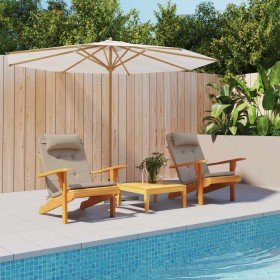 Cojines para silla Adirondack 2 uds tela Oxford gris taupe Cojines para silla Adirondack 2 uds tela Oxford gris taupe