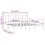 Bettgestell aus massivem Kiefernholz, 200 x 200 cm von vidaXL, Betten und Lattenroste - Ref: Foro24-3107048, Preis: 144,34 €,...
