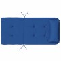 Cojín de silla 2 pcs Azul 58 x 77 x 4.5 cm Tela Oxford