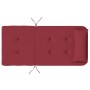 Cojines para silla Adirondack 2 uds tela Oxford rojo tinto