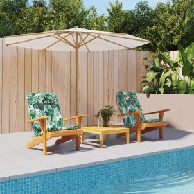 Cojín de silla Floral 2 pcs Verde 58 x 77 x 4.5 cm Tela Oxford Cojín de silla Floral 2 pcs Verde 58 x 77 x 4.5 cm Tela Oxford