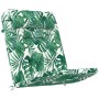 Cojín de silla Floral 2 pcs Verde 58 x 77 x 4.5 cm Tela Oxford