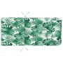 Cojín de silla Floral 2 pcs Verde 58 x 77 x 4.5 cm Tela Oxford