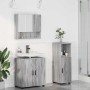 Juego de muebles de baño 3 pcs Gris sonoma 61 x 35 x 64 cm