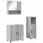 Juego de muebles de baño 3 pcs Gris sonoma 61 x 35 x 64 cm