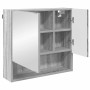 Juego de muebles de baño 3 pcs Gris sonoma 61 x 35 x 64 cm