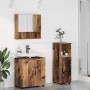 Juego de muebles de baño 3 pcs Madera vieja 61 x 35 x 64 cm