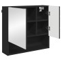 Juego de muebles de baño con cajón 3 pcs Negro 61 x 35 x 64 cm