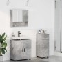 Juego de muebles de baño 3 pcs Gris hormigón 61 x 35 x 64 cm
