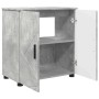 Juego de muebles de baño 3 pcs Gris hormigón 61 x 35 x 64 cm