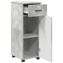 Juego de muebles de baño 3 pcs Gris hormigón 61 x 35 x 64 cm