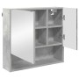Juego de muebles de baño 3 pcs Gris hormigón 61 x 35 x 64 cm