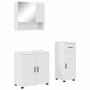 Juego de muebles de baño 3 pcs Blanco brillante 61 x 35 x 64 cm