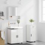 Juego de muebles de baño 3 pcs Blanco brillante 61 x 35 x 64 cm