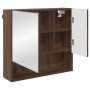 Juego de muebles de baño 3 pcs Marrón roble 61 x 35 x 64 cm