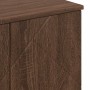 Juego de muebles de baño 3 pcs Marrón roble 61 x 35 x 64 cm