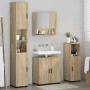 Juego de muebles de baño 4 pcs Roble Sonoma 61 x 35 x 64 cm