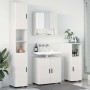 Juego de muebles de baño 4 pcs Blanco brillante 61 x 35 x 64 cm