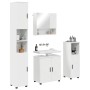Juego de muebles de baño 4 pcs Blanco brillante 61 x 35 x 64 cm