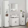 Juego de muebles de baño 4 pcs Blanco brillante 61 x 35 x 64 cm