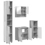 Juego de muebles de baño 4 pcs Gris sonoma 61 x 35 x 64 cm