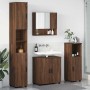 Juego de muebles de baño 4 pcs Marrón roble 61 x 35 x 64 cm