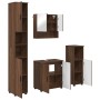 Juego de muebles de baño 4 pcs Marrón roble 61 x 35 x 64 cm