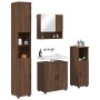 Juego de muebles de baño 4 pcs Marrón roble 61 x 35 x 64 cm
