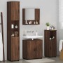 Juego de muebles de baño 4 pcs Marrón roble 61 x 35 x 64 cm