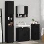 Juego de muebles de baño con cajón 4 pcs Negro 61 x 35 x 64 cm