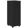 Juego de muebles de baño con cajón 4 pcs Negro 61 x 35 x 64 cm