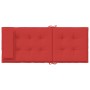 Cojines de silla con respaldo alto 2 uds tela Oxford rojo