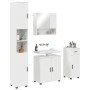 Juego de muebles de baño 4 pcs Blanco brillante 61 x 35 x 64 cm