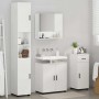 Juego de muebles de baño 4 pcs Blanco brillante 61 x 35 x 64 cm